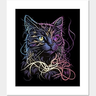 Magic cat Posters and Art